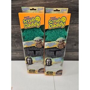 Scrub Daddy Star Wars Mandalorian Grogu Sponges Special Edition 3 Pack Lot of 2